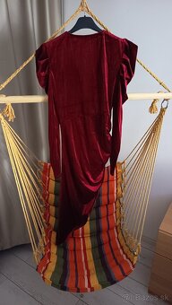 Dámske šaty bordové nové veľkosť M - 5