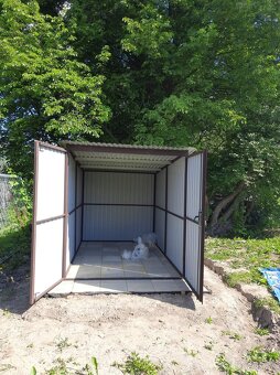 Plechová garáž 2×3 m – pozinkovaná - 5