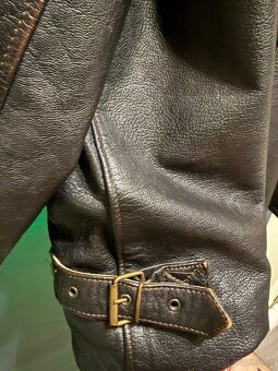 Kabát z pravej kože BY MODA - 5