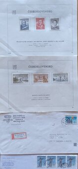 Poštové známky Československo - celistvosti 2 - 5