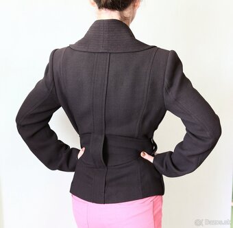 Hnedé kabátikové sáčko Zara veľ.M - 5