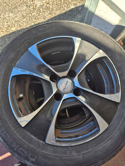 Letné pneumatiky Nokian 175/65 R14 + disky Abarth - 5
