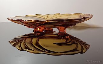 Krásna súprava v štýle Art Deko medové sklo v top stave - 5