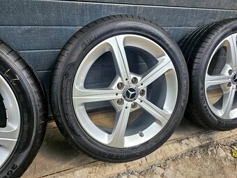 Letná Sada Mercedes 5x112 17"+Zánovné Letné Pneu 205/50 R17 - 5