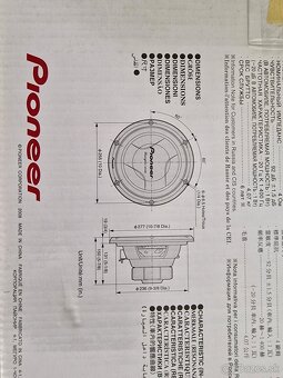 Pioneer Subwoofer TS-W258F - 5