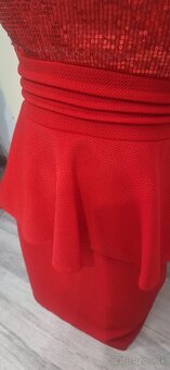 Červené spoločenské šaty - 5