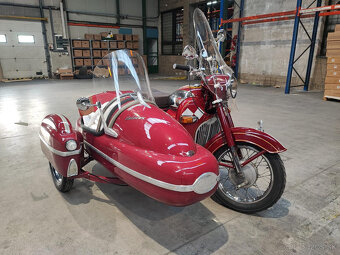 Jawa 350 sajdka sidecar postranny vozik + zadný vozik - 5