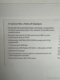 Apple iMac 27'', mid 2015 + myš a klávesnica - 5