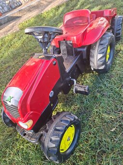 Detský šĺapací traktor s vlečkou - 5