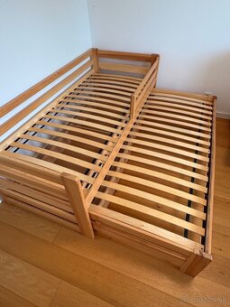 Detská rozťahovacia posteľ z masívu borovice 200x90 - 5