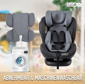 FableKids NOBLE šedá | Isofix, otočná o 360°, i - 5