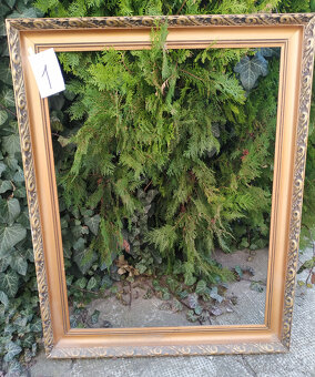 Starožitný drevený rám na obraz - 5