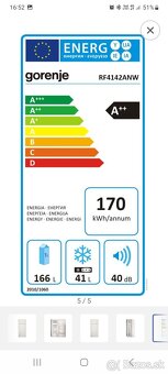 Chladnička s mrazničkou Gorenje - 5