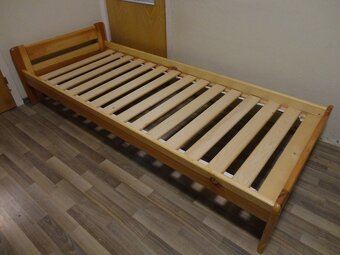 Drevená Posteľ + madrac - jednolôžková - 5