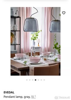 EVEDAL – designová závesná lampa IKEA - 5