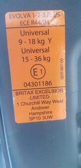 Detská autosedačka Britax Evolva 15-36kg - 5