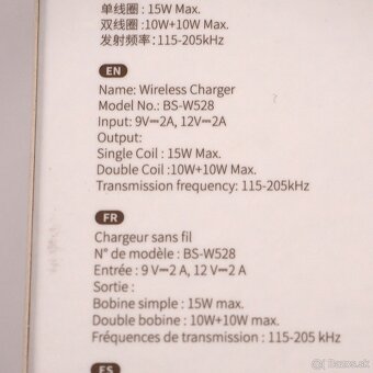 Bezdrôtova nabíjačka Baseus 20W 2v1 - 5