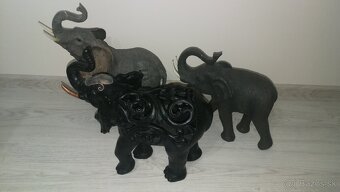 ✅ Dekoračné sošky slonov - rôzny materiál, veľkosť ✅ - 5