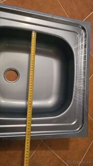 Nerezový drez 80x50 cm - 5