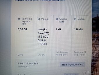 Dell Inspiron 5721 + Intel core i5 + 8gb ram + Windows 10 - 5