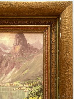 František Holdossy - Zelené pleso, olej na dreve - 5