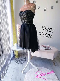 Krátke spoločenské šaty NOVÉ (XS/S) - 5