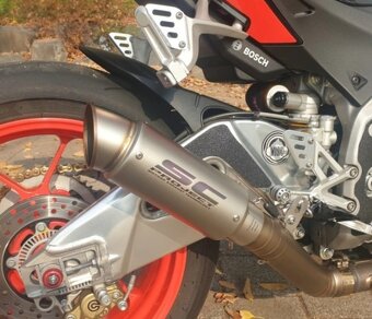 Športový  ladený  univerzálny  moto  výfuk  Nový   Nerezový - 5