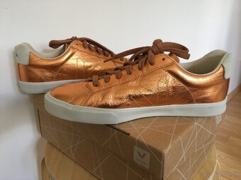 Kožené tenisky Veja Esplar Copper - 5