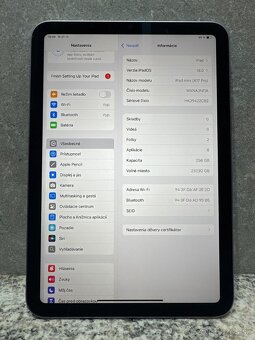 Nový iPad Mini A17 Pro 256gb Wi-Fi Vesmírno Sivý Záruka - 5