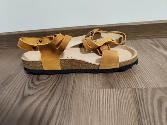 Jasný 43 - celokožené hnedé sandále - 5