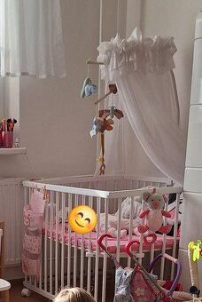 Polohovateľná detská ohrádka (postieľka) - 5