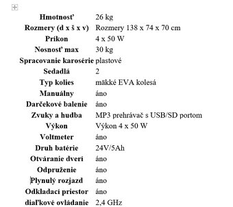 Detské elektrické autíčko 4x4 raptor XXL - 5