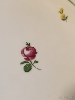 Starožitna, ručne maľovaná porcelánova misa - 5