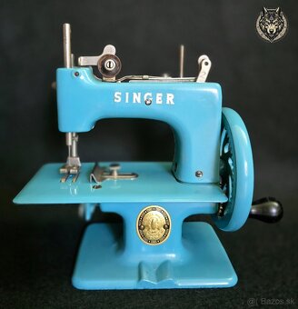 Detský šijací strojček SINGER modrý. - 5