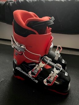 detské lyže (110 cm), lyžiarky + palice - 5