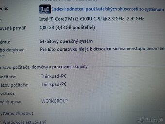 Lenovo Thinkpad X260 + Intel core i3 + 4gb ram + Windows 7 - 5
