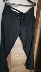 Cierny pansky oblek (Sako, Nohavice) velkost 56/176 - 5