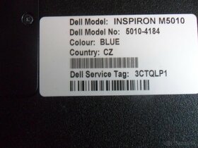 predám nefunkčný notebook Dell Inspiron M5010 - 5