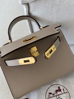 Hermes kelly mini kabelka béžová - 5