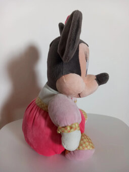 Plyšová sediaca myška Minnie, nehraná - výška 32 cm - 5