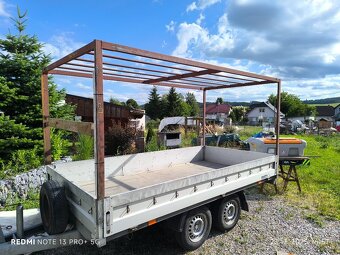Brzdený prívesný vozík Agados VZ 33. Celková max 2700kg. - 5