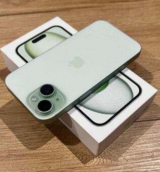 iPhone 15 Green BATERIE 100% TOP - 5