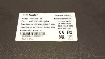 POE Gigabit Switch GPS208 – 8× POE + 2× Uplink, 120 W, Cloud - 5