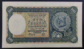 100 Korún Slovenských rok 1940 - NEPERFOROVANÁ - 5