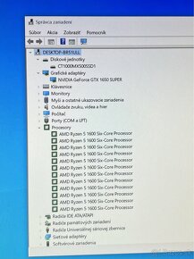 HERNÝ PC- Ryzen 5, GTX 1650 SUPER, 1tb SSD, 16gb ram - 5