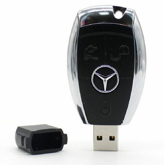 Mercedes USB kľúč 32 GB v tvare kľúča od auta - 5