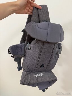 Sivý bavlnený nosič pre bábätká My baby lou - 5