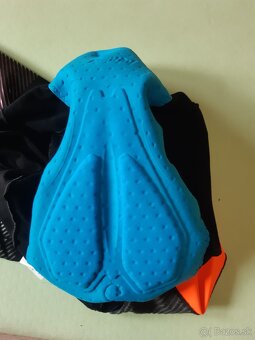 Santini Adapt Wool nohavice s trakmi, čierna, L - 5