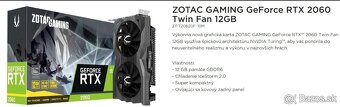 Predam nový-Herný PC/ ZOTAC RTX 2060 12GB/Ryzen 5 3600 - 5