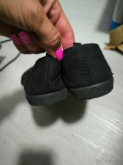 Nové plátené čierne letné tenisky veľkosť 37 symbolická 5 € - 5